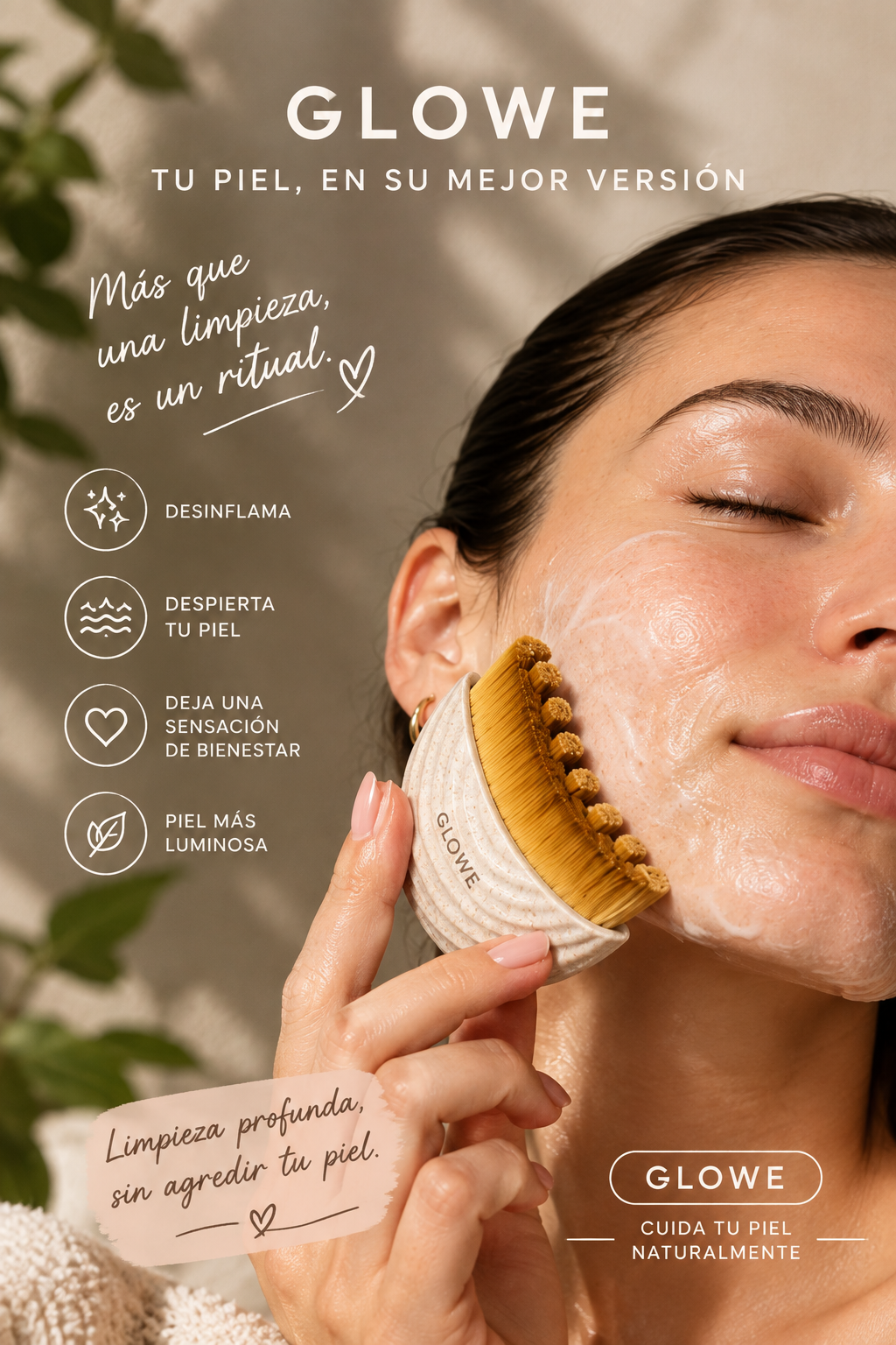 MASAJEADOR GLOWÉ + MASCARILLA FACIAL DE REGALO 🫧